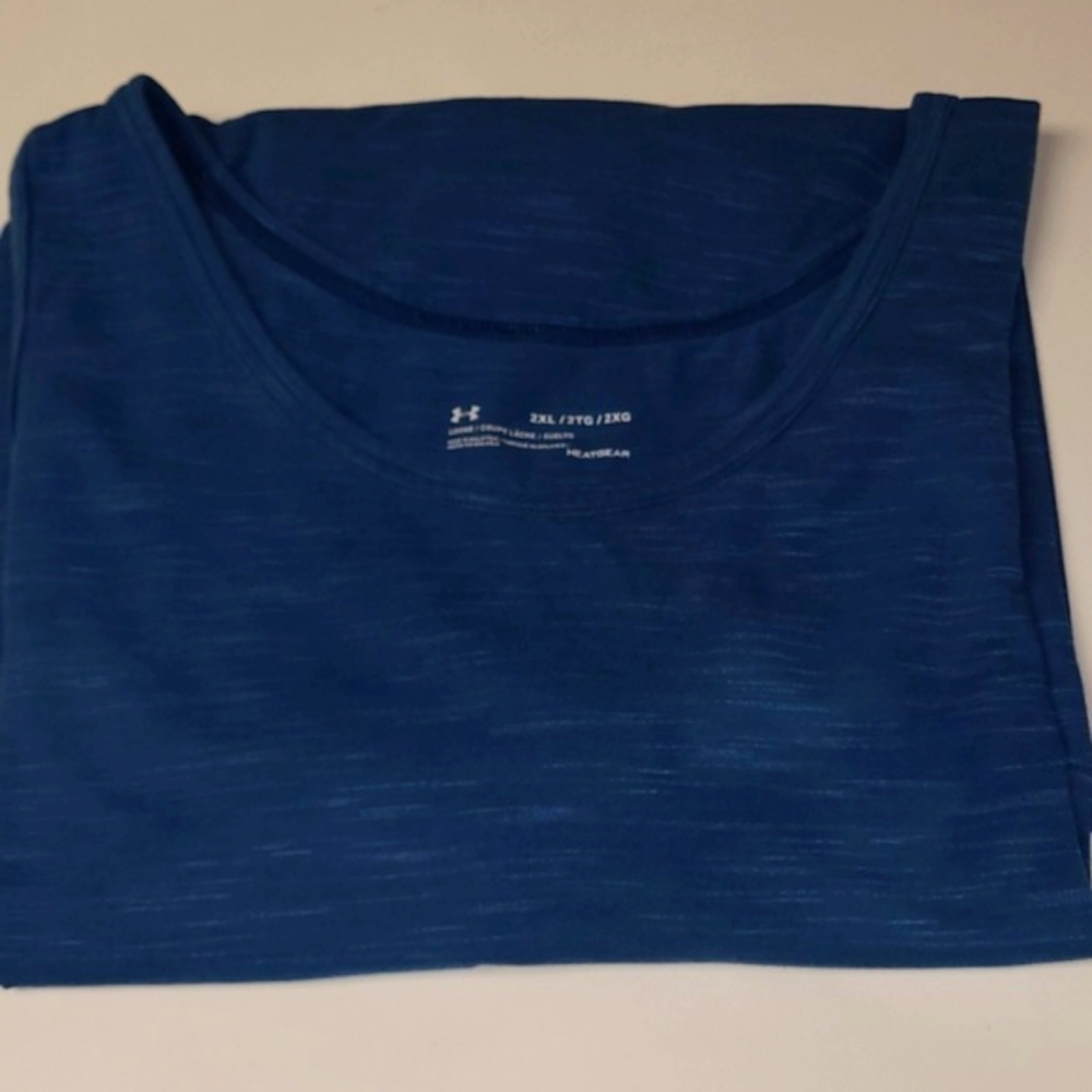 Under Armour Heat Gear, Men's Tank, XXL loose, Blue - Picture 12 of 12